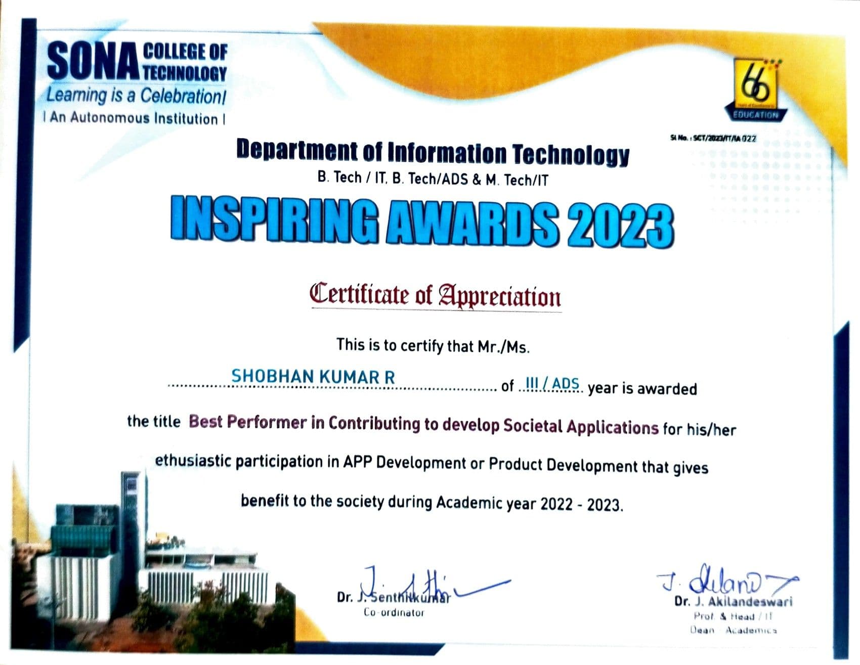 Inspiring Awards 2023 image 1