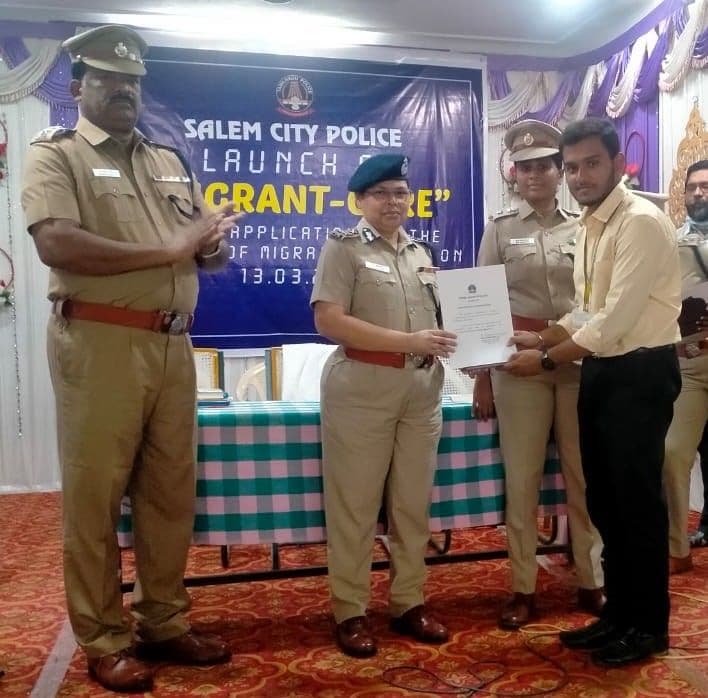 Certificate of Appreciation from Salem City Police image 1