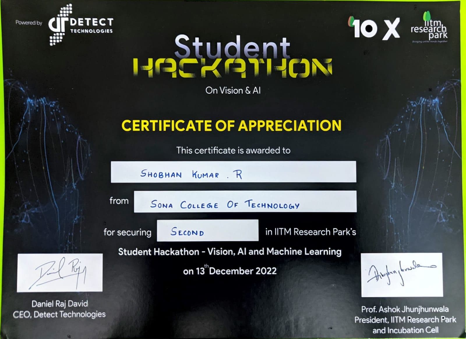 Runner - Student Hackathon - Vision, AI and Machine Learning 2022 image 2